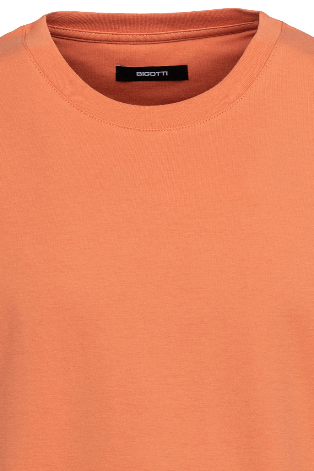 Tricou oversize oranj guler rotund 2
