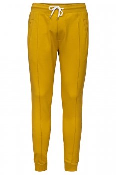Pantaloni trening slim galbeni uni