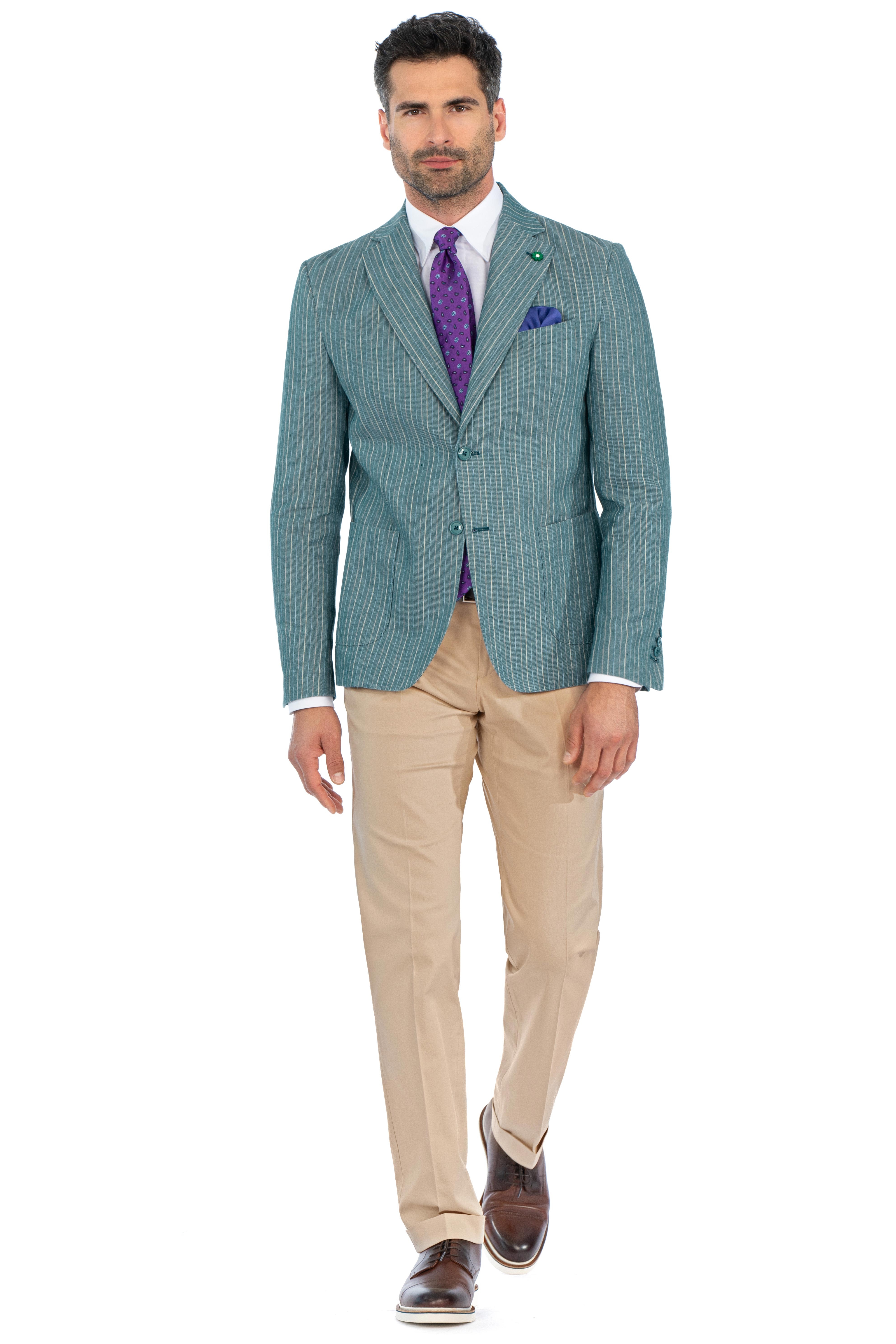 Pantaloni slim bej uni 0