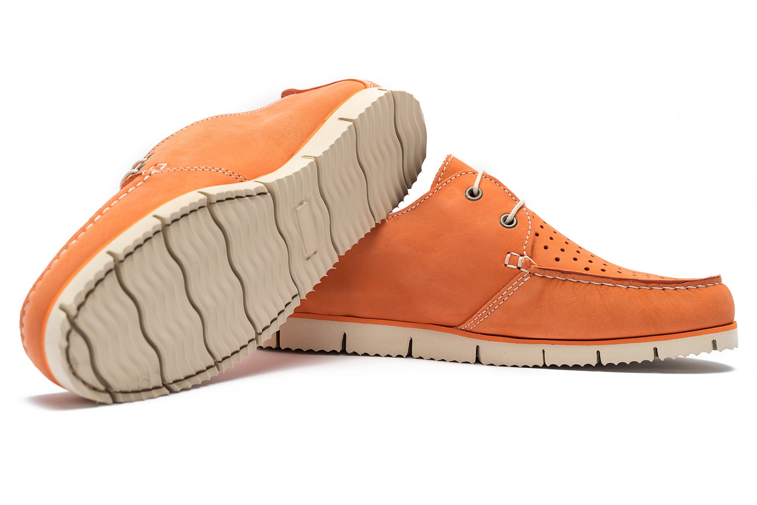 Pantofi Oranj Piele nabuc 1