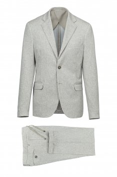 Costum slim gri uni