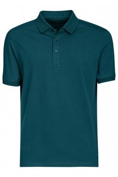 Tricou polo slim albastru uni