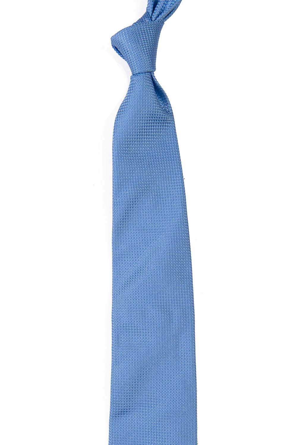Cravata Matase tesuta Bleu Uni 1