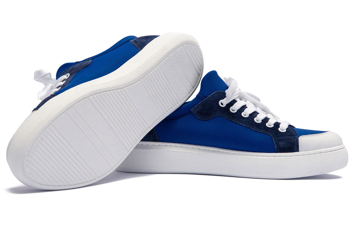 Sneakers albastri piele naturala 1