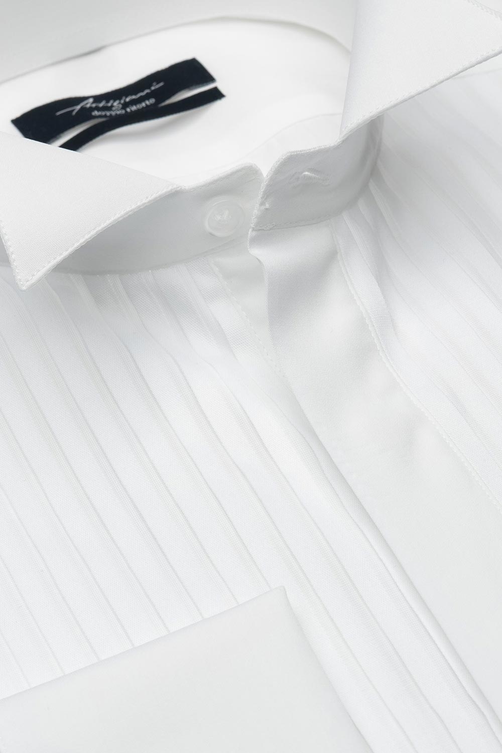 Camasa shaped alba uni 1