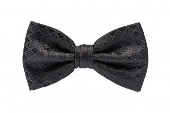 Papion negru print geometric