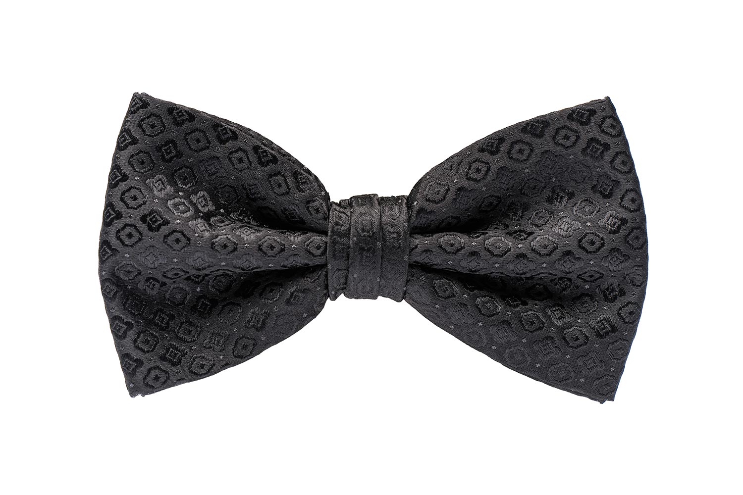 Papion negru print geometric 0