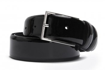 Belt black genuine leather