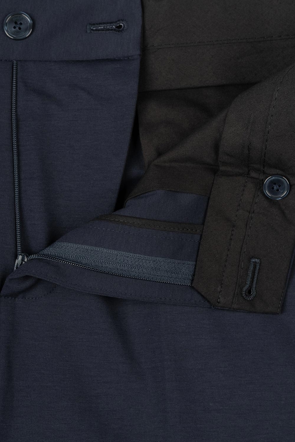 Pantaloni slim albastri  uni 1