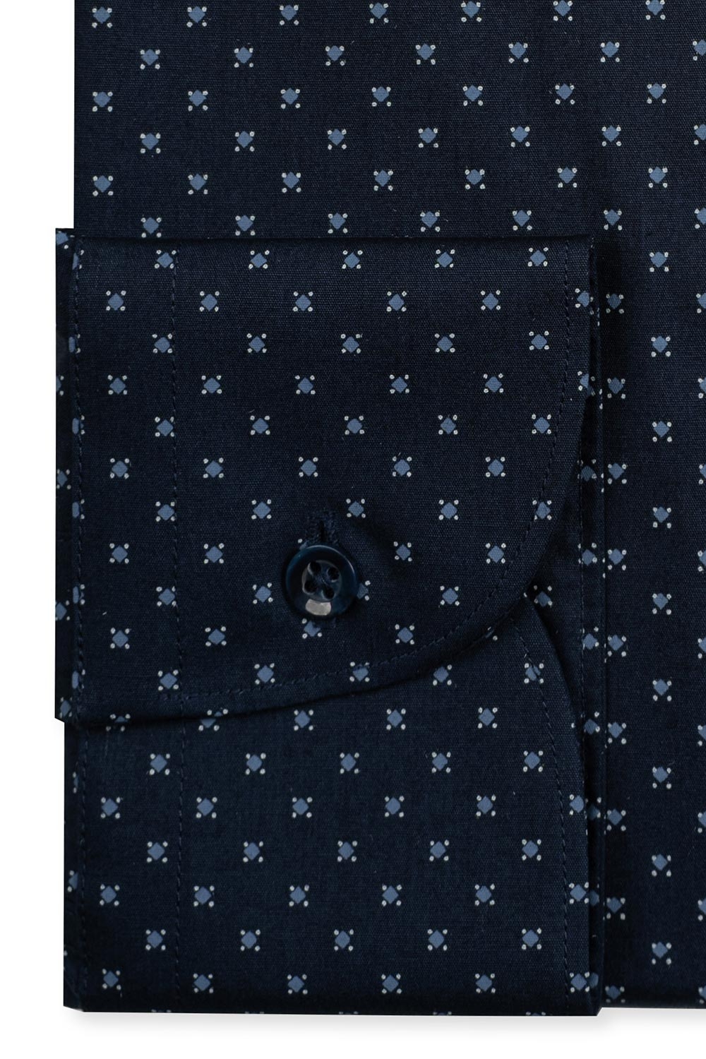 Camasa slim bleumarin print floral 2