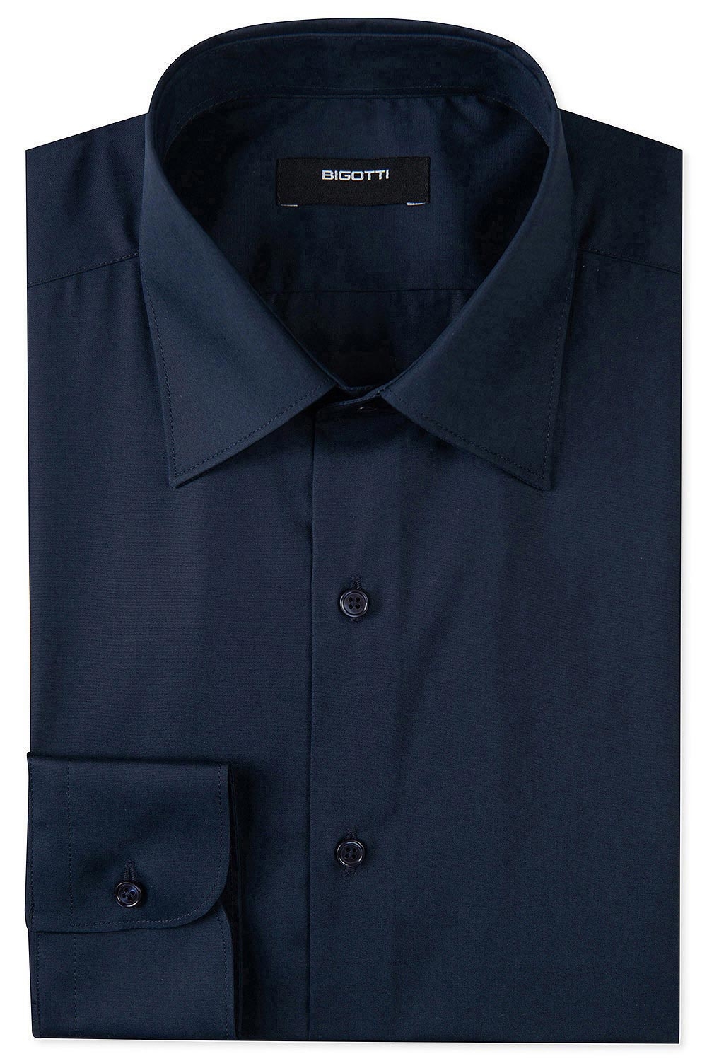 Camasa slim bleumarin uni 0