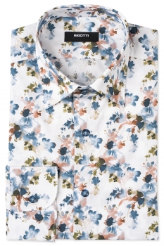 Slim body white plain shirt