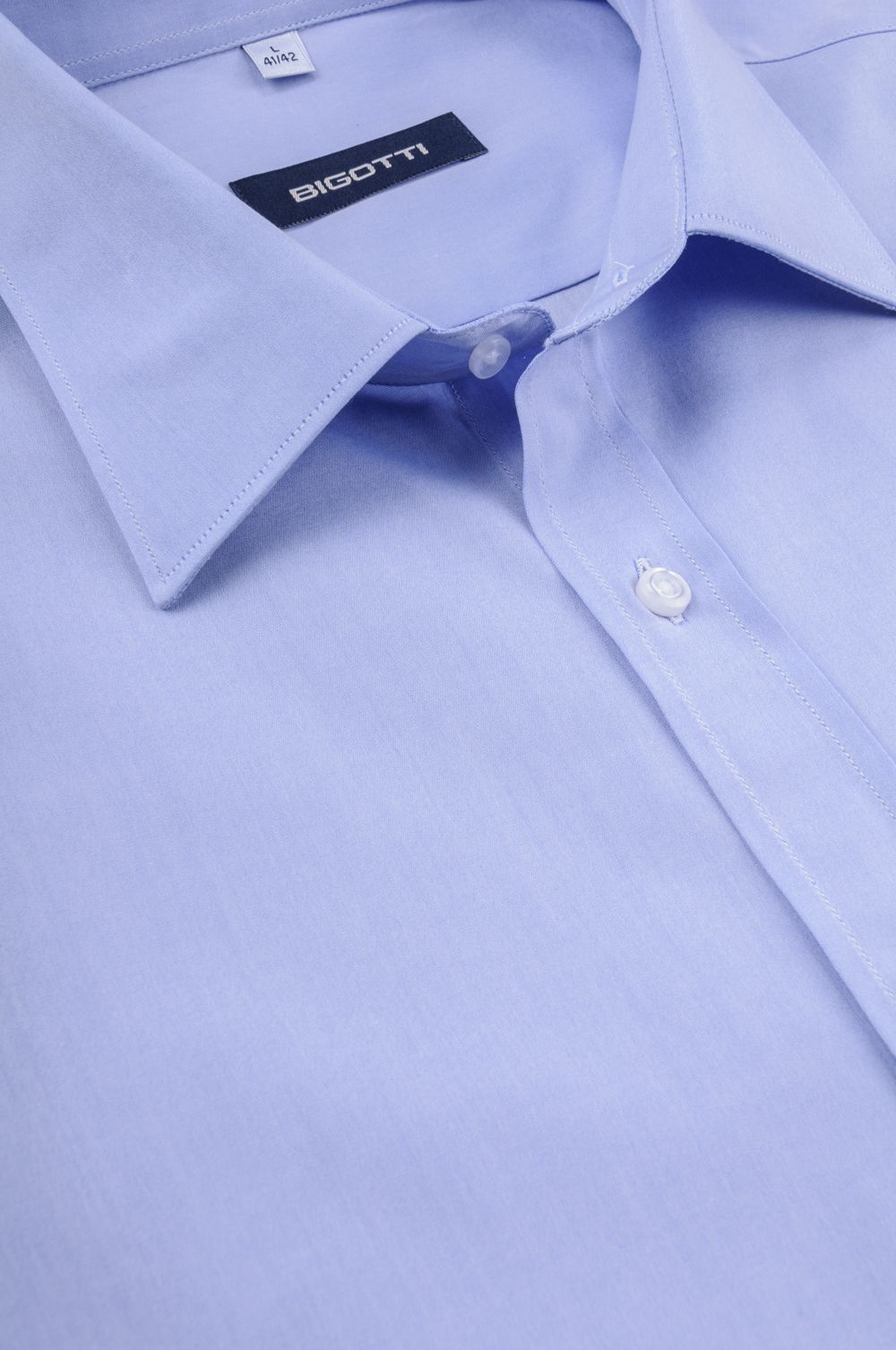 Comfort light blue plain shirt 1