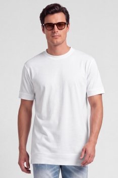 Tricou oversize alb uni