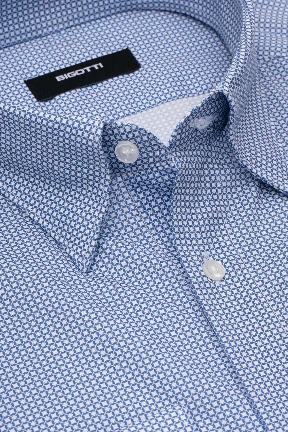 Camasa shaped alba print geometric 1