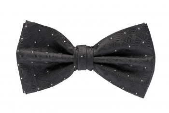 Papion negru print geometric