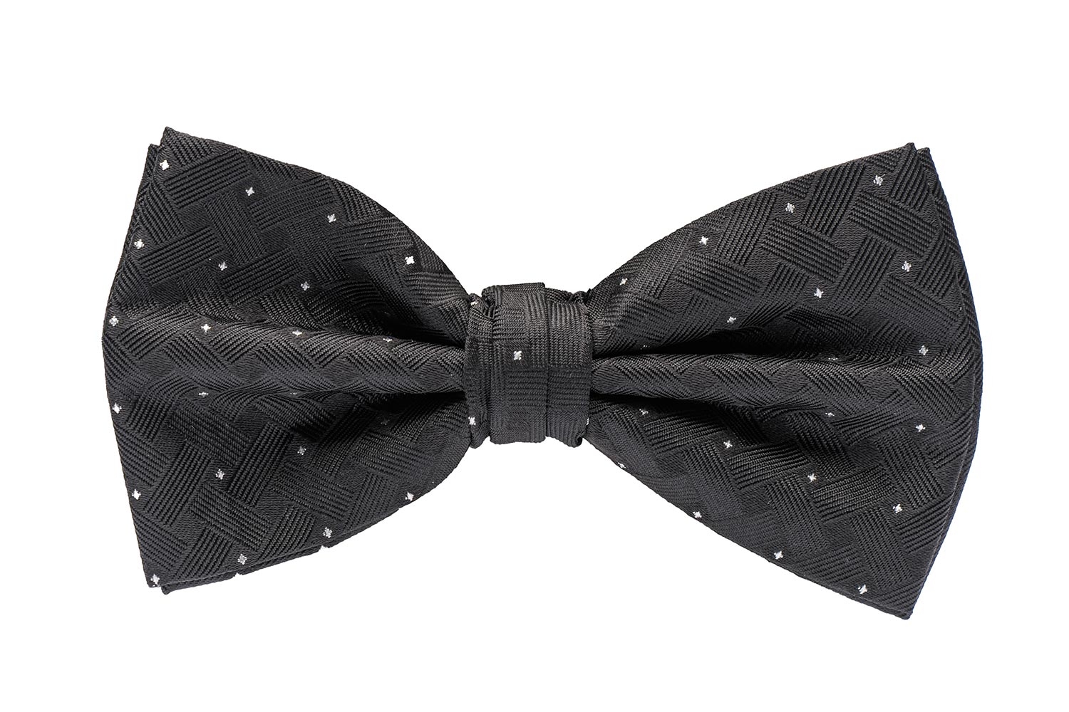Papion negru print geometric 0