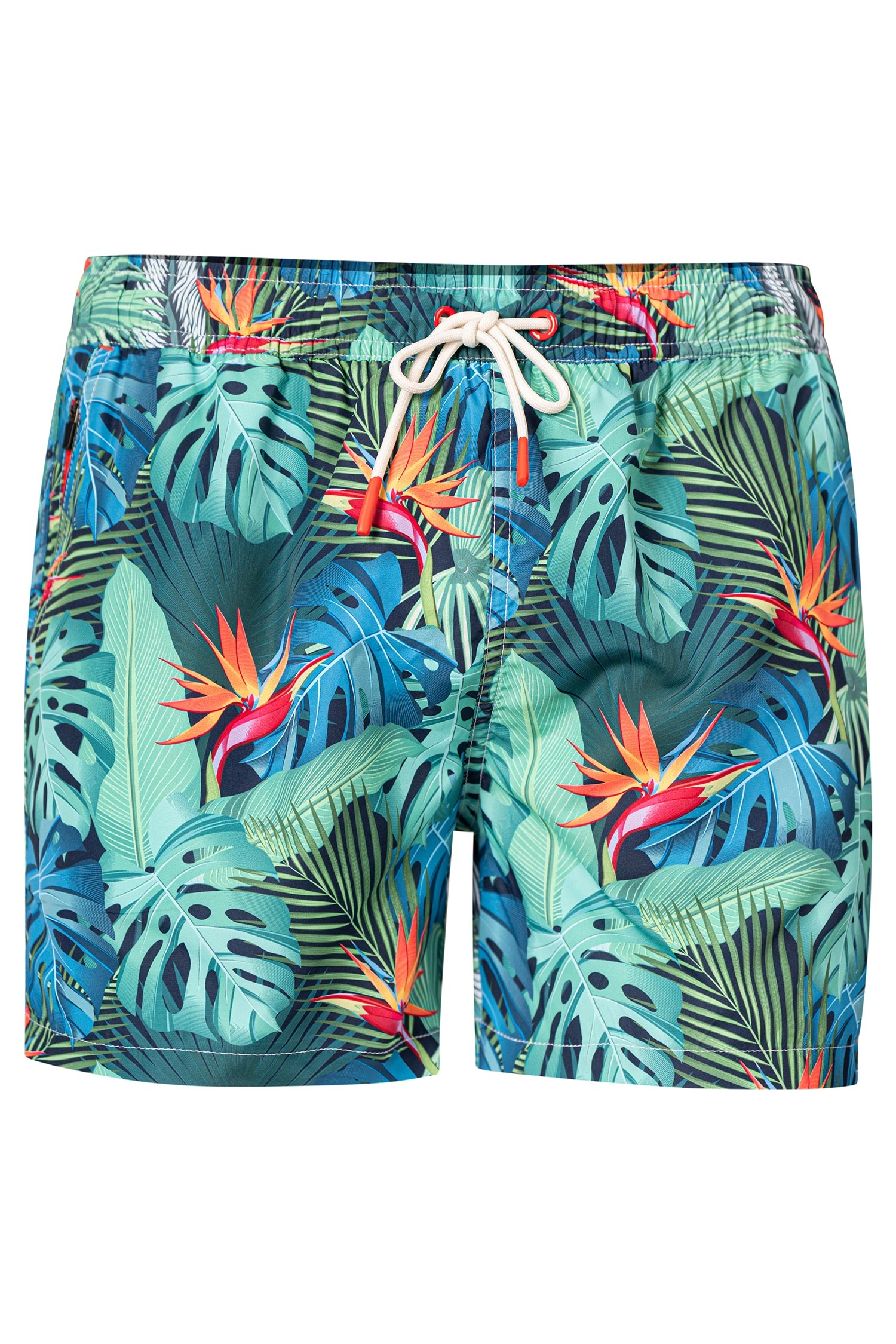 Short slim multicolor print  0
