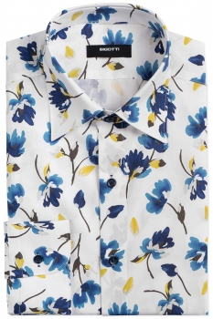 Camasa shaped alba print floral