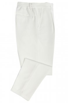 Pantaloni oversize albi uni