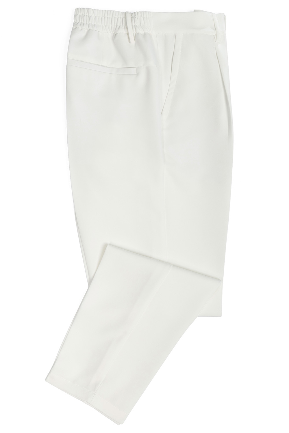 Pantaloni oversize albi uni 0