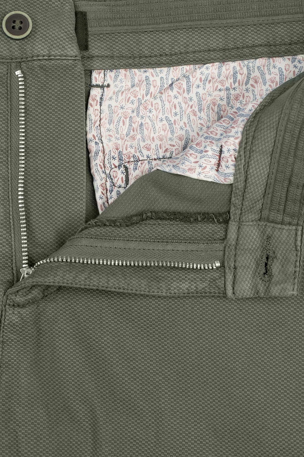 Pantaloni slim verzi uni 2