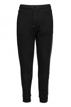 Slim body black plain trousers