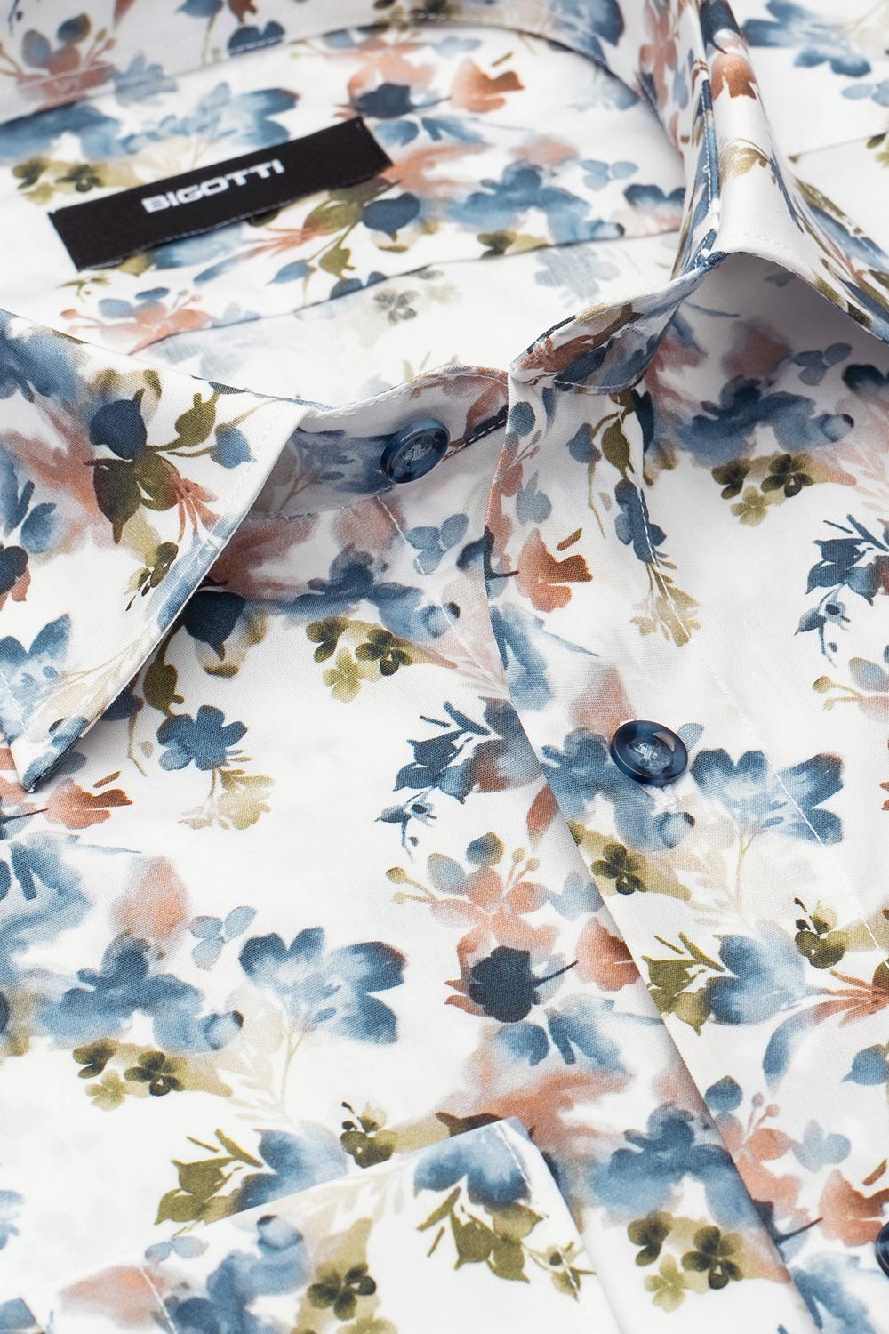 Camasa shaped alba print floral 1