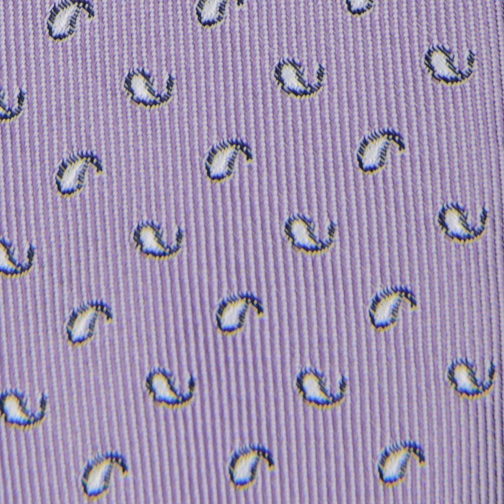 Cravata lila print paisley 1