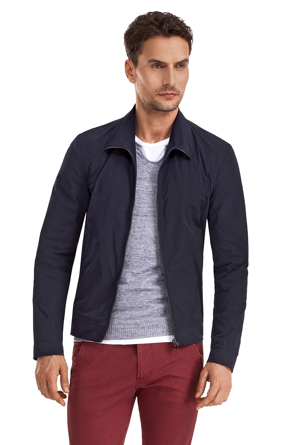 Navy plain jacket 0