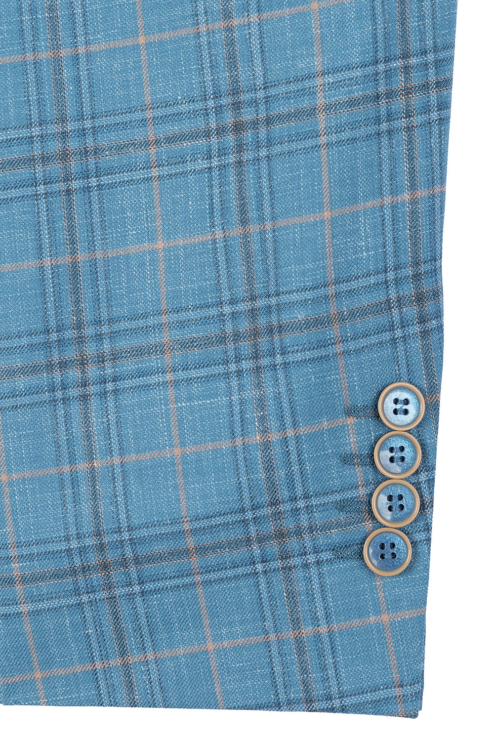 Sacou bleu in carouri 2