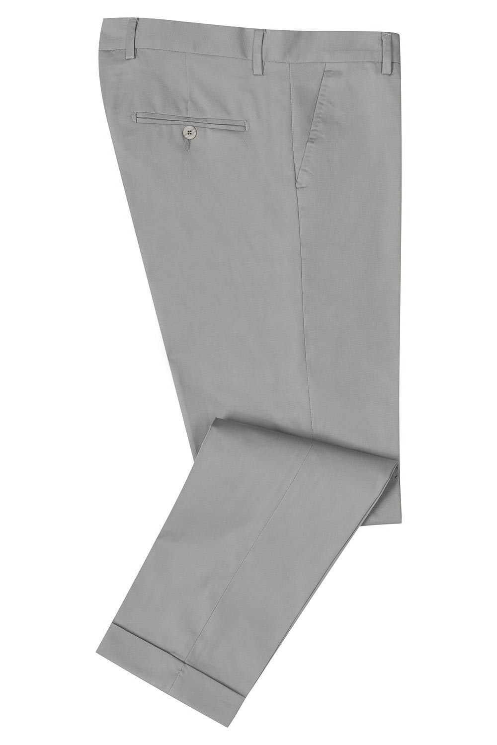 Pantaloni slim gri uni 1