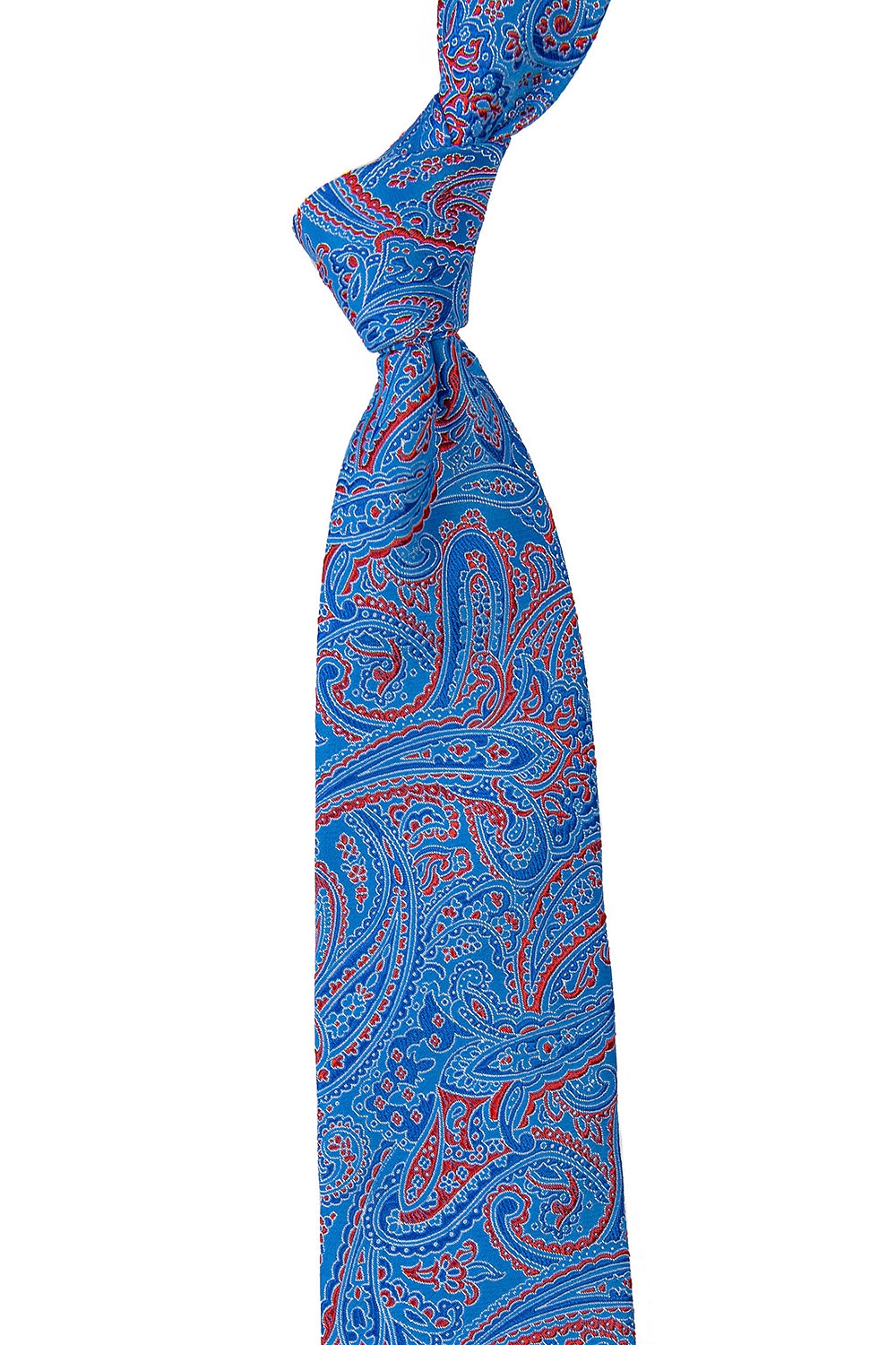 Cravata Poliester tesut Bleu print Floral 1
