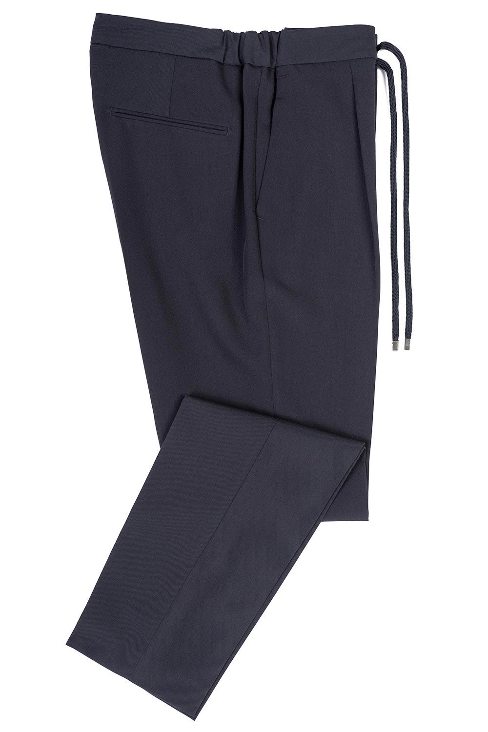 Pantaloni slim bleumarin uni 1