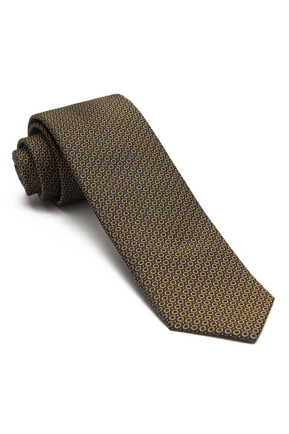 Cravata maro print geometric 0
