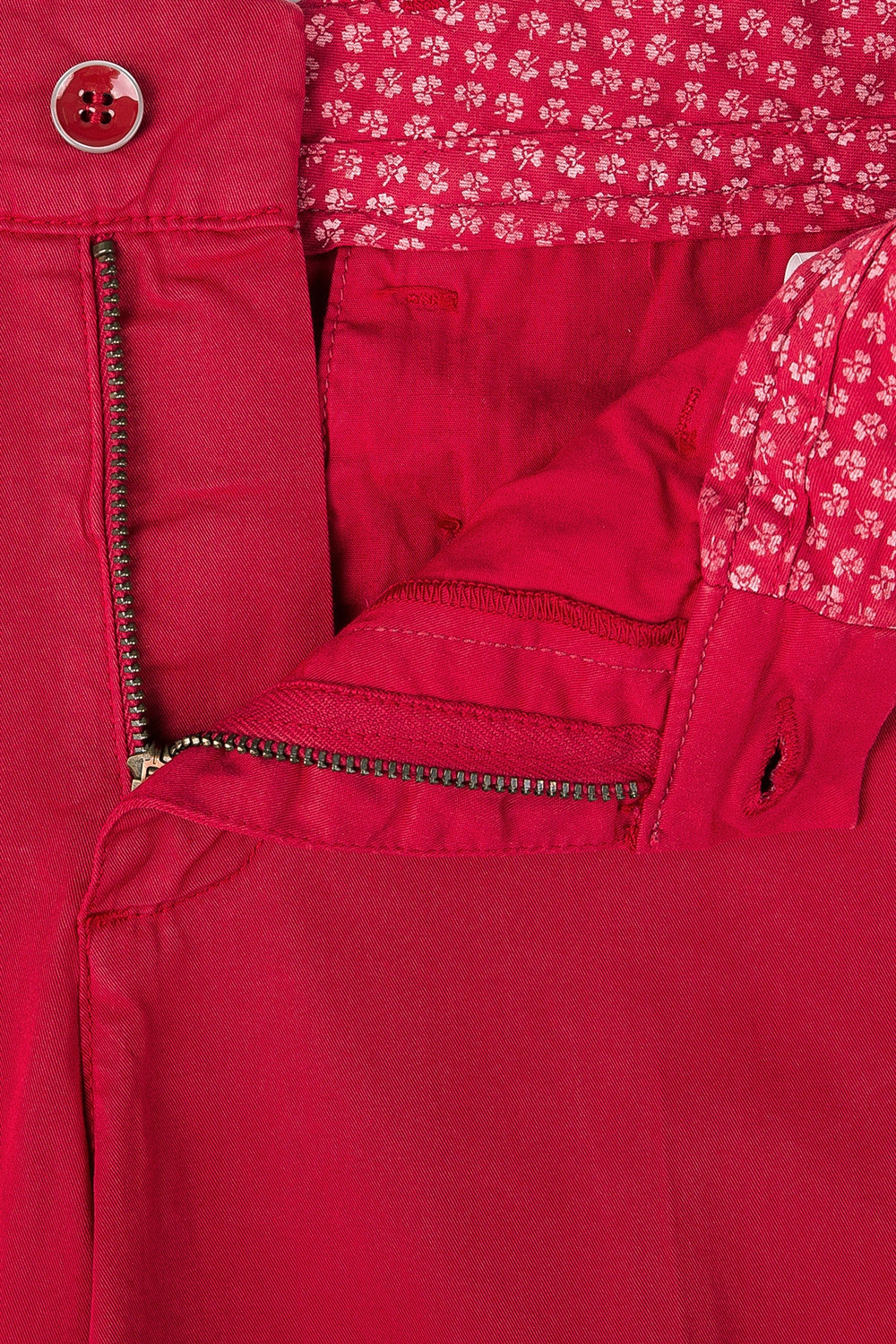 Pantaloni superslim trento rosii uni 2