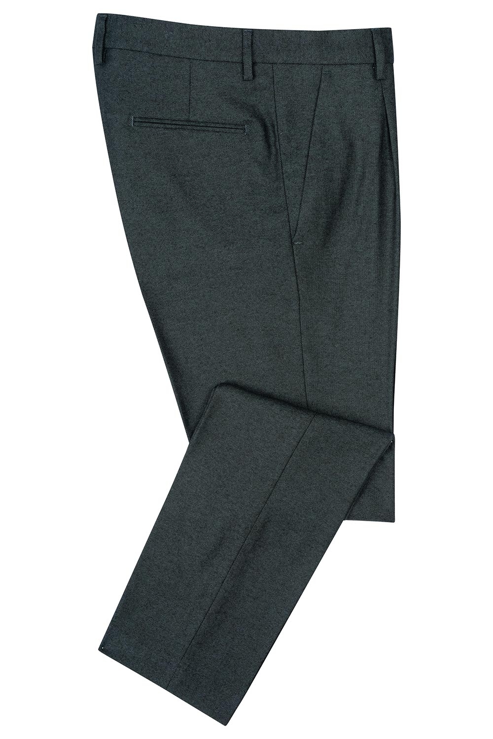 Pantaloni slim albastri uni 0