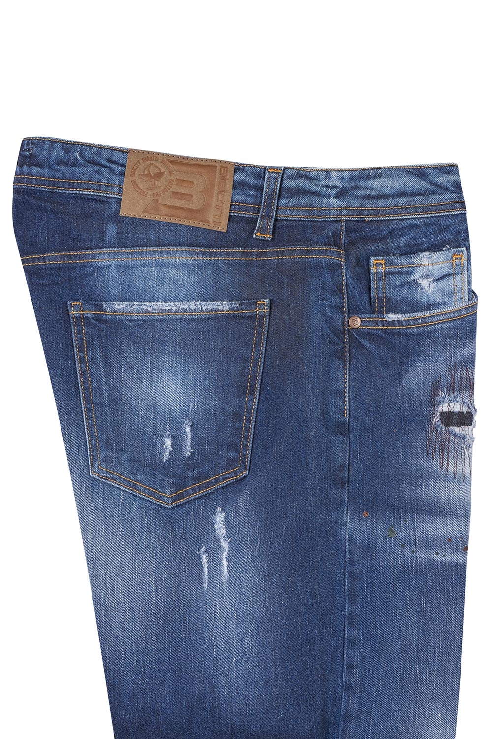 Blugi slim albastri 1