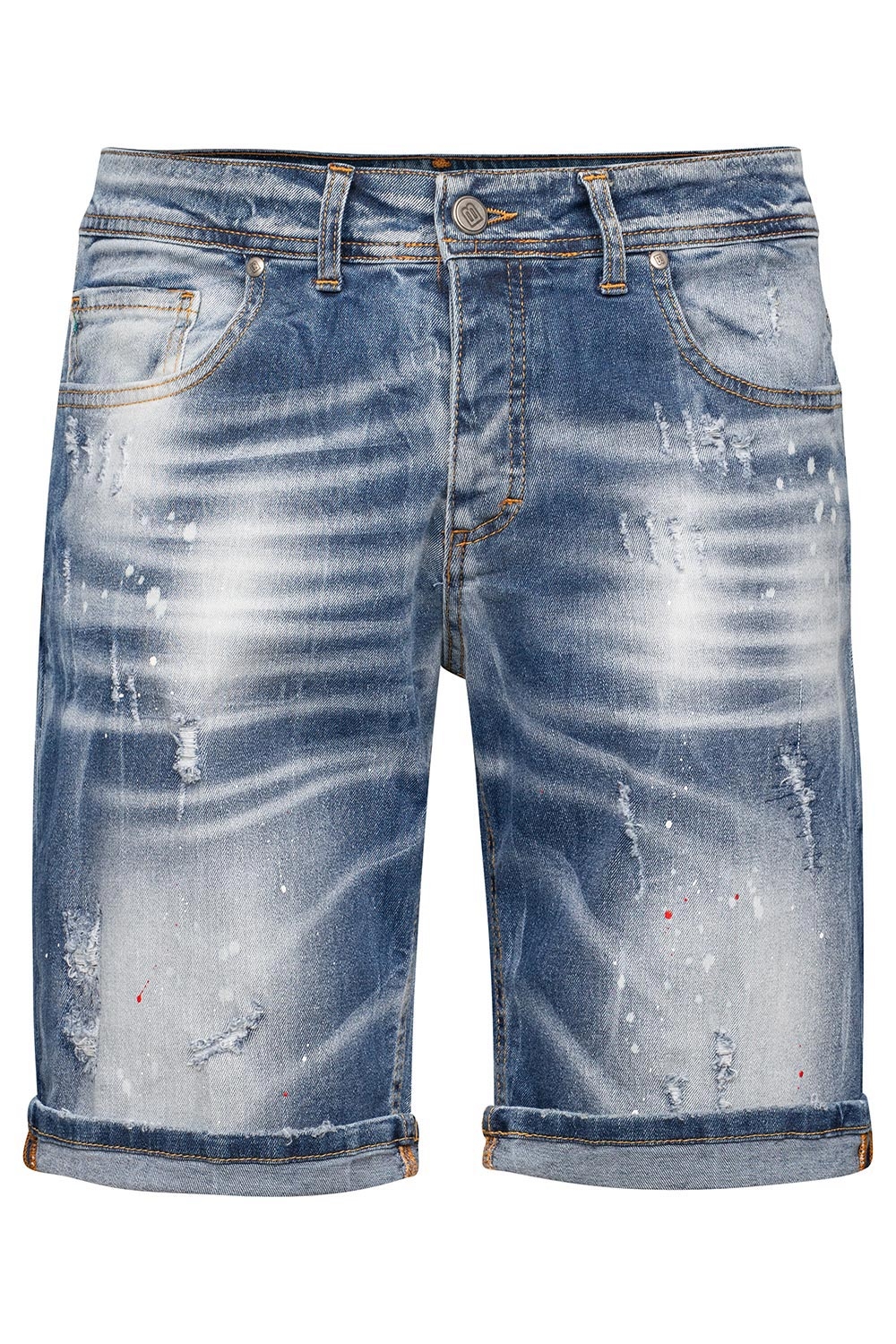 Blugi scurti slim bleumarin 1