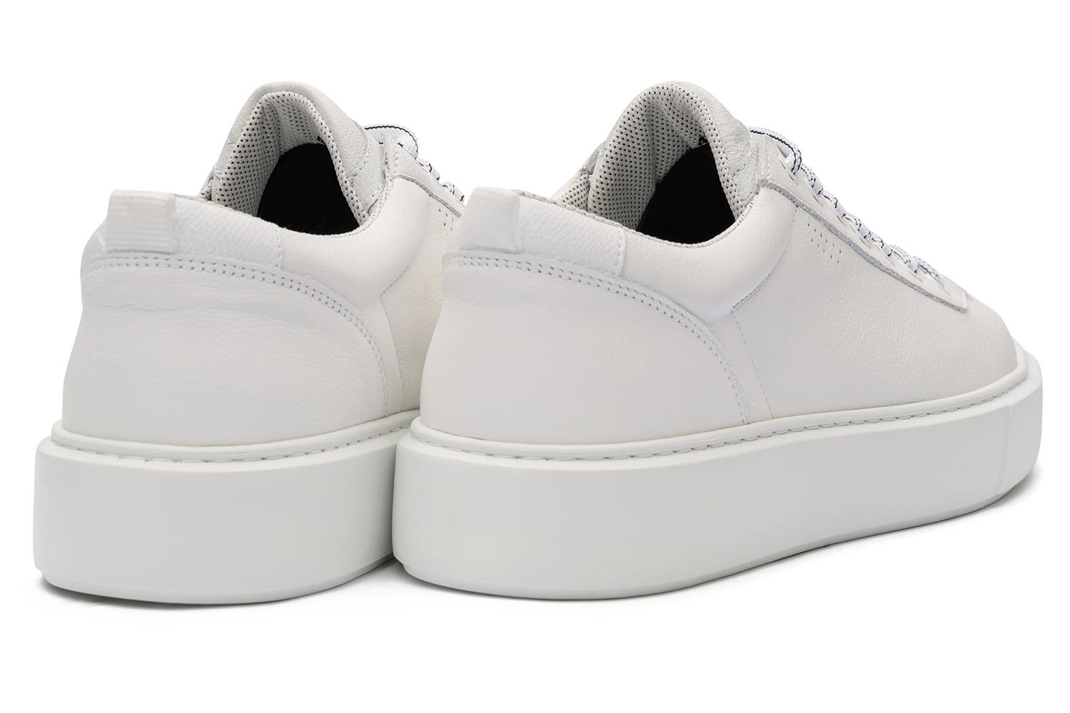 Sneakers albi piele naturala 2