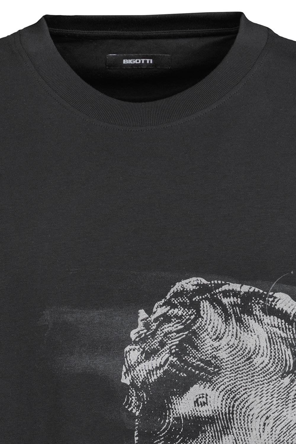 Tricou oversize negru print 2