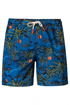 Short slim multicolor print 