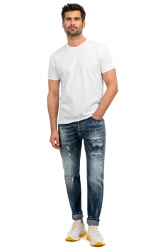 Blugi slim albastri limited collection