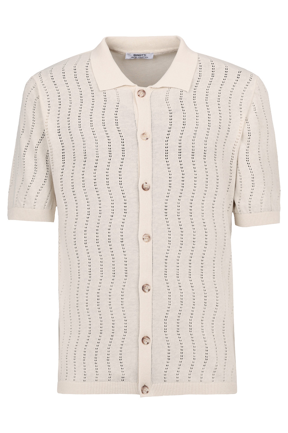 Tricou polo slim bej uni 1