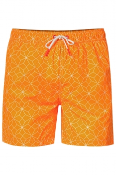 Short slim oranj print 