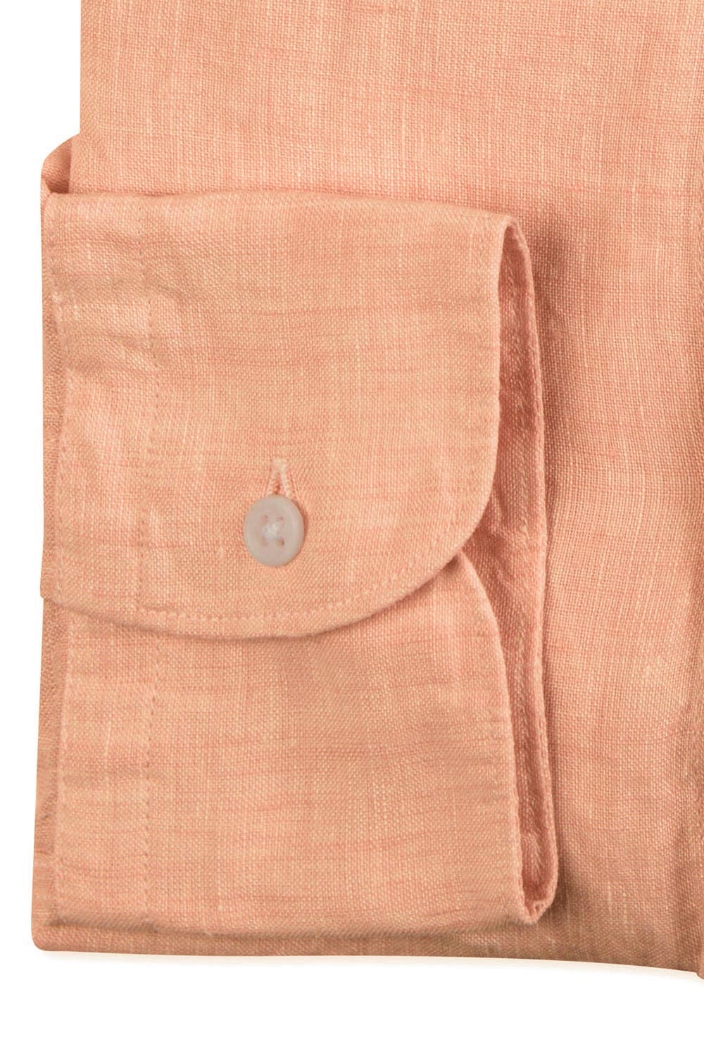 Camasa din in superslim oranj uni 2