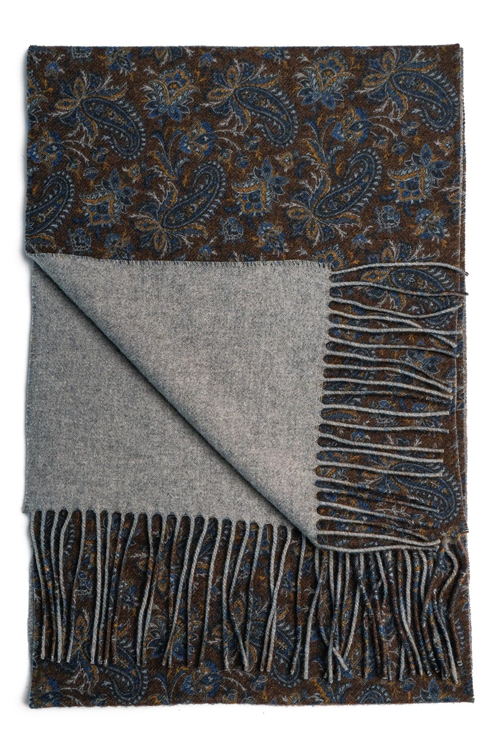 Esarfa maro print floral 1