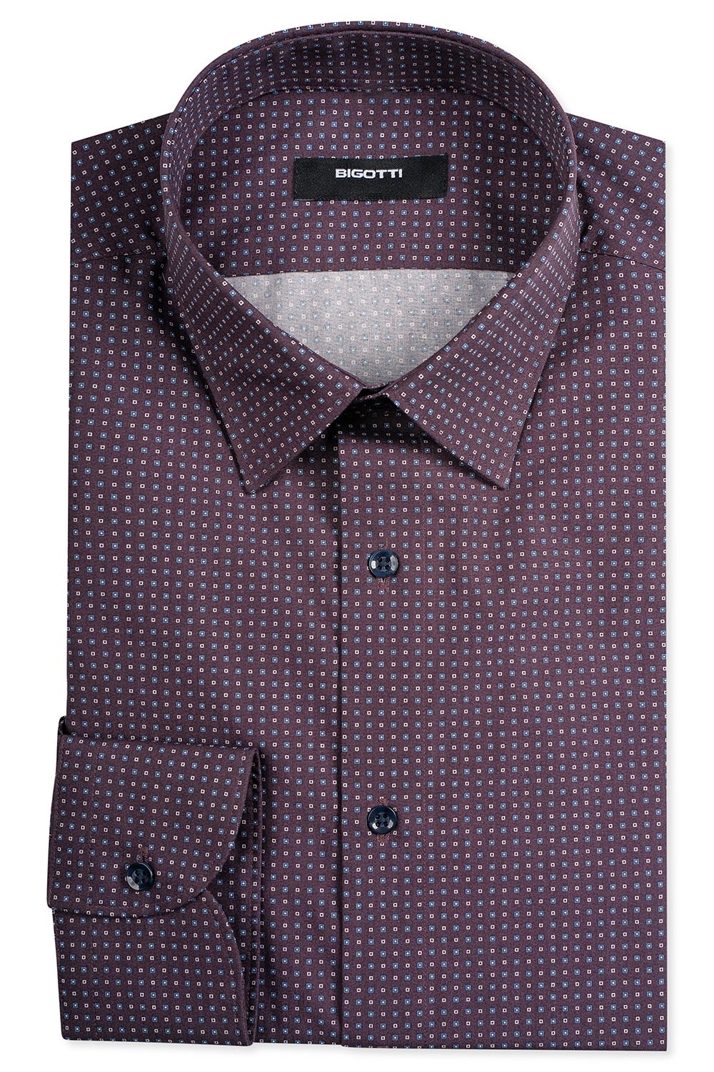 Camasa shaped mov print geometric 0