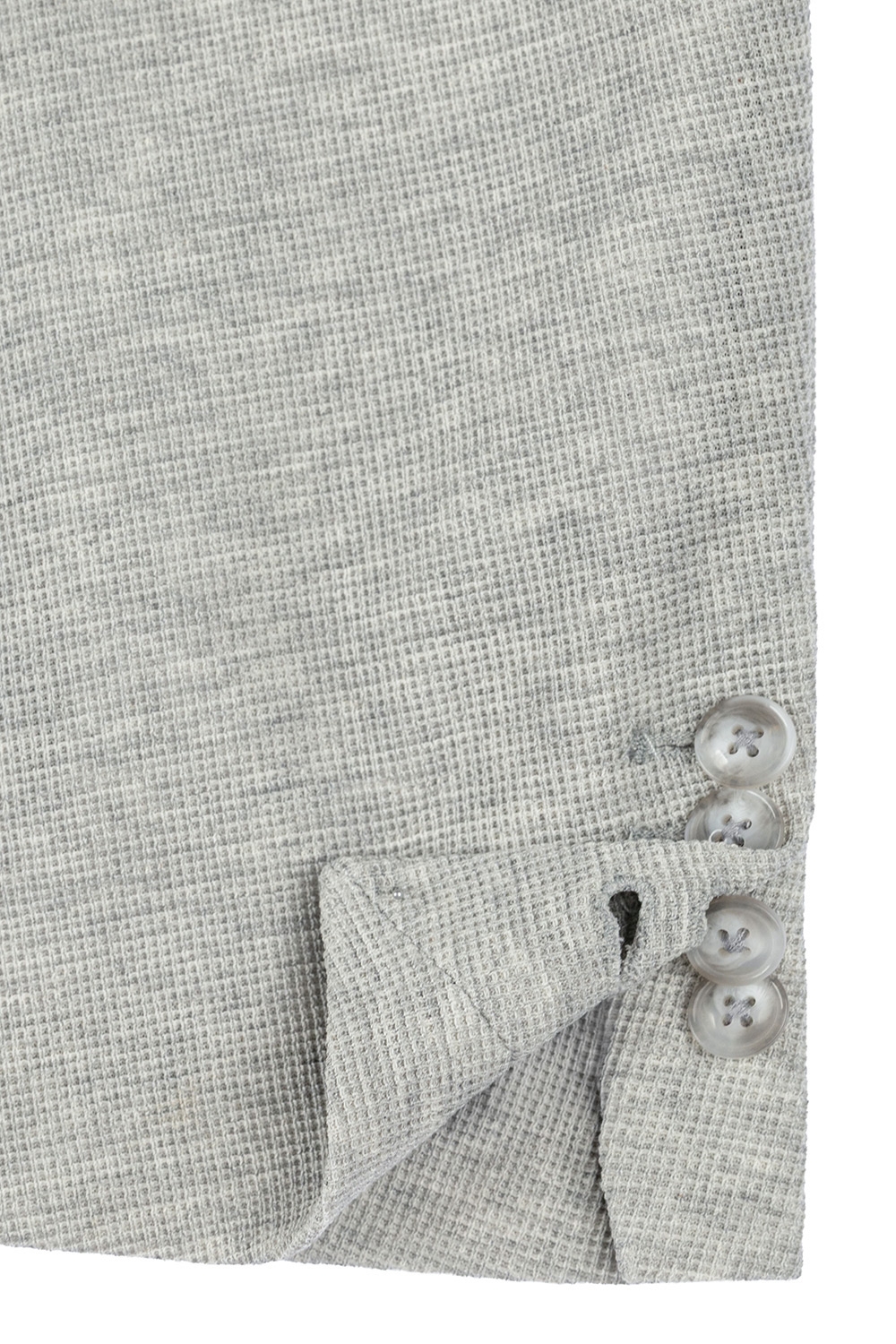 Slim body grey plain blazer 2
