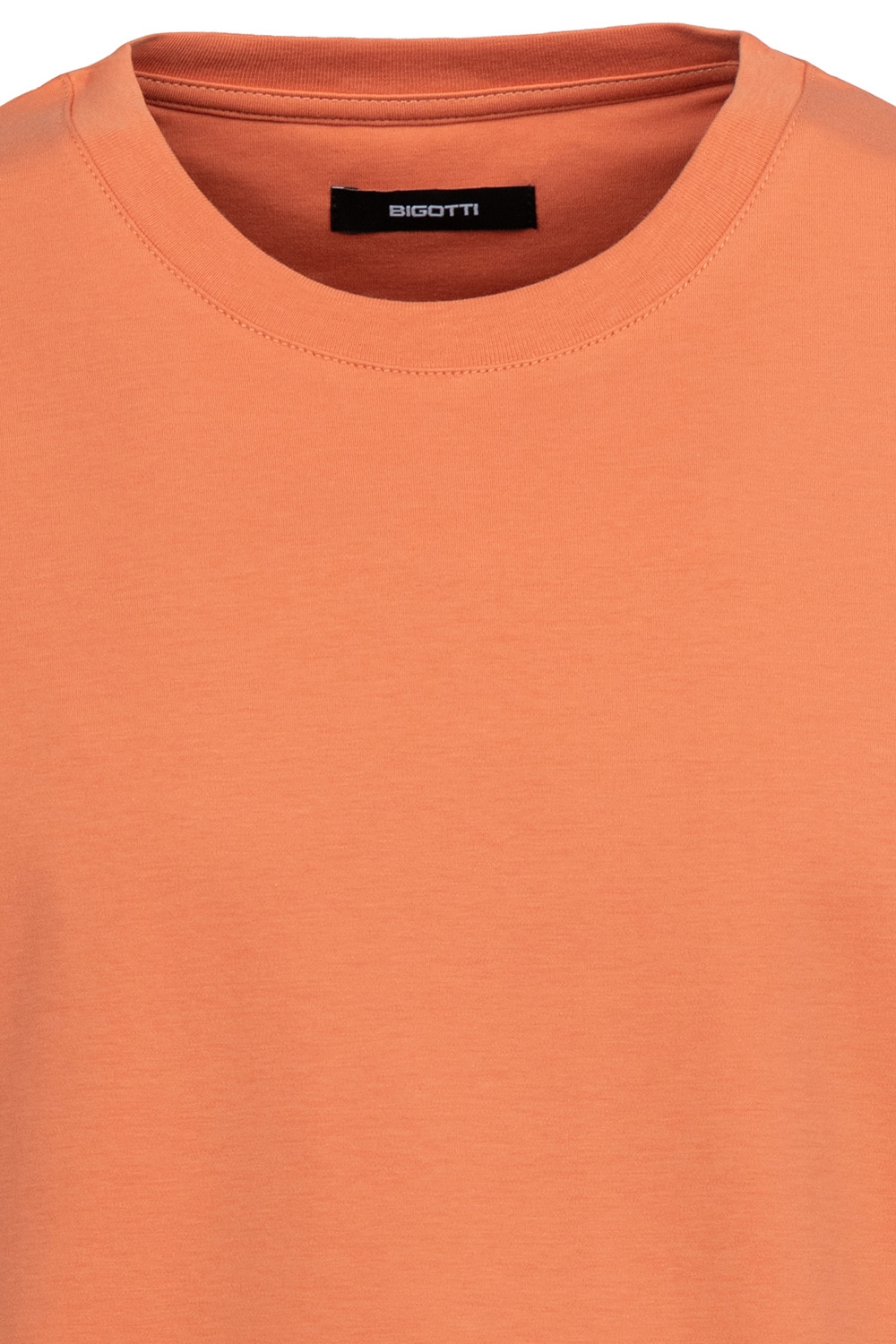 Tricou oversize oranj guler rotund 1